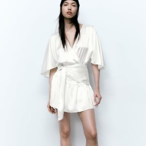 Satin Effect Jumpsuit Zara